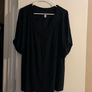 Black stretchy blouse